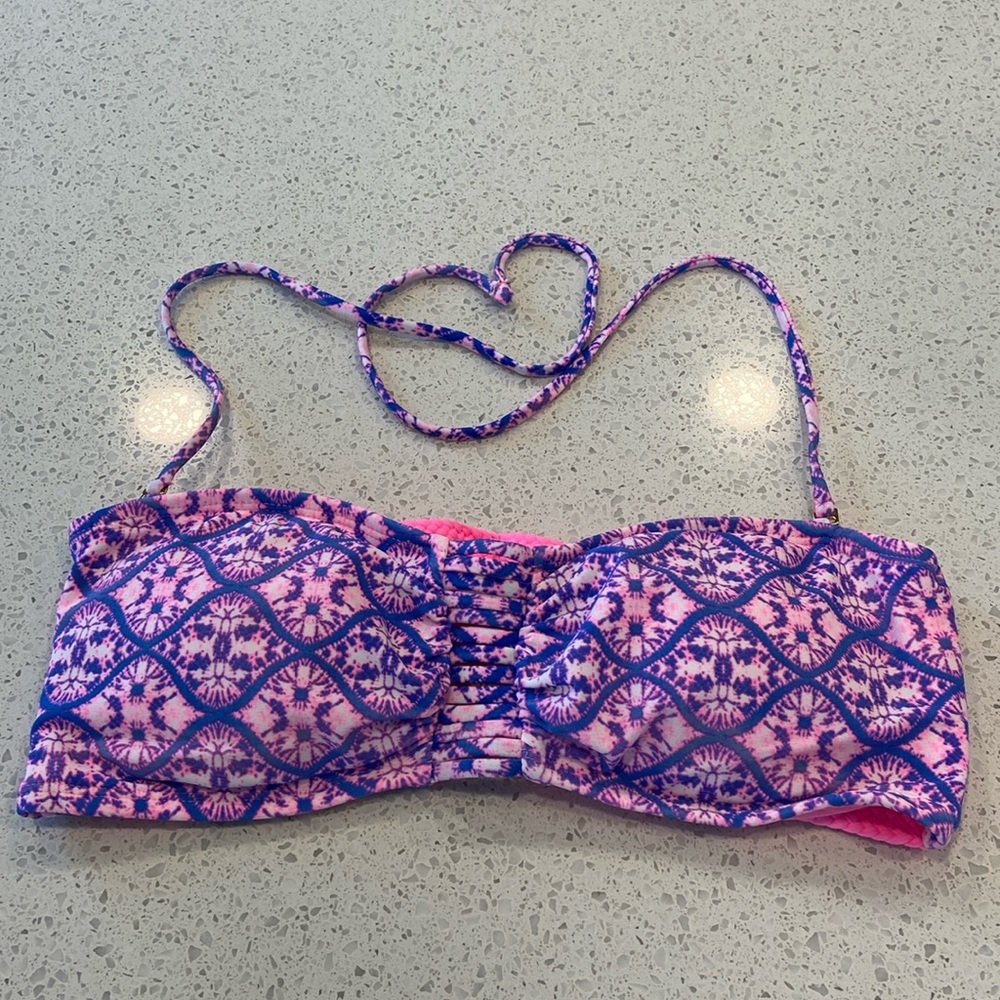 Breaking Waves Strappy Bikini Top